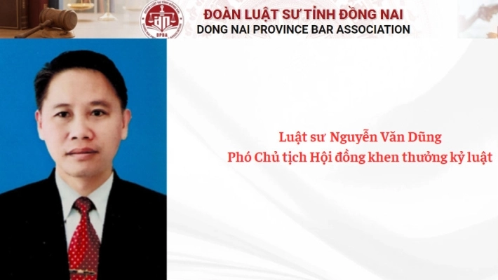 Luật sư  Nguyễn  Văn Dũng - Phó Chủ tịch Hội đồng k﻿hen thưởng kỷ luật