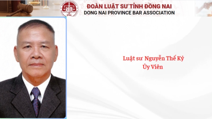 Luật sư Nguyễn Thế Kỷ - Ủy viên.