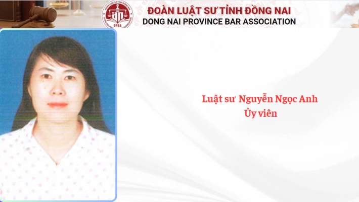 Luật sư Nguyễn Ngọc Anh - Ủy viên.