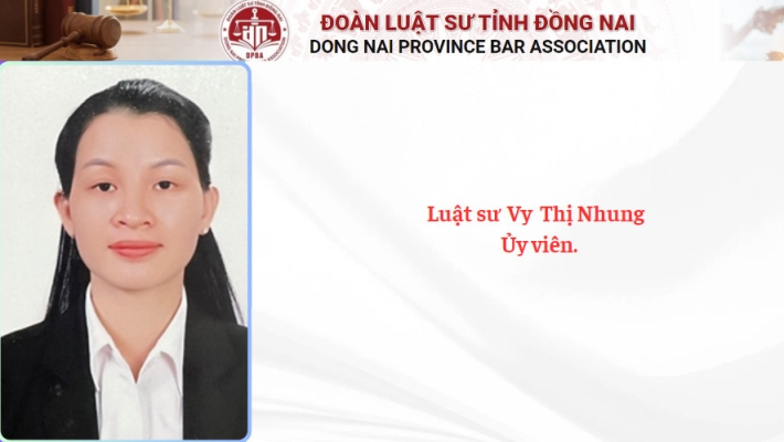 Luật sư  Vy  Thị Nhung -  Ủy viên.