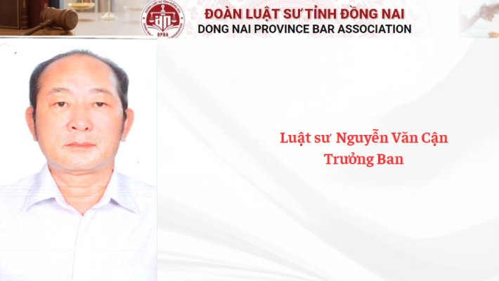 Luật sư  Nguyễn Văn Cận - Trưởng Ban