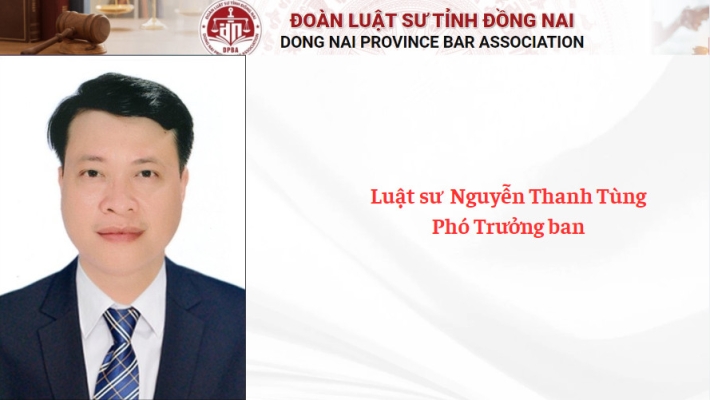Luật sư Nguyễn Thanh Tùng - Phó Trưởng ban