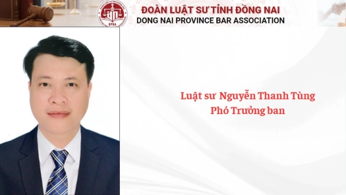 Luật sư Nguyễn Thanh Tùng - Phó Trưởng ban