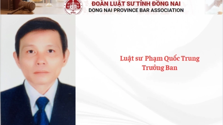 Luật sư  Phạm Quốc Trung - Trưởng Ban
