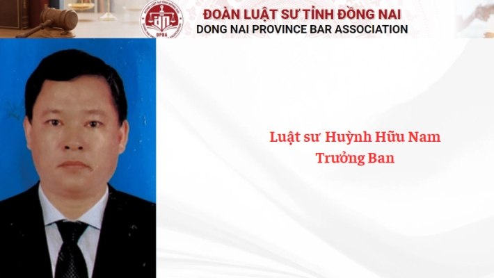 Luật sư  Huỳnh Hữu Nam - Trưởng Ban