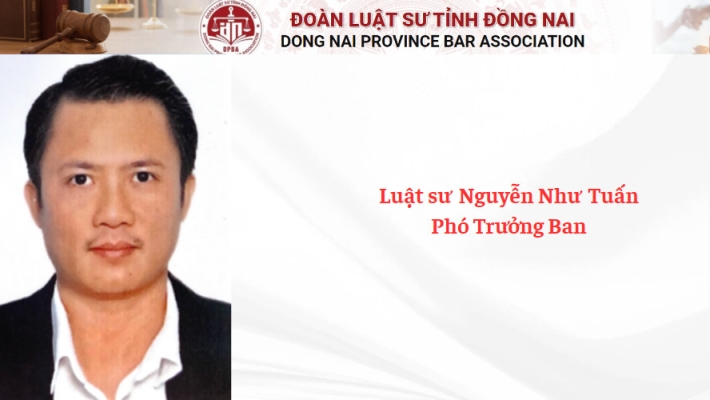 Luật sư  Nguyễn Như  Tuấn - Phó Trưởng Ban