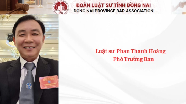 Luật sư  Phan Thanh Hoàng - Phó Trưởng Ban