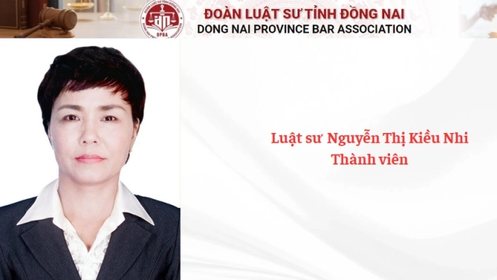 Luật sư  Nguyễn Thị Kiều Nhi - Thành viên