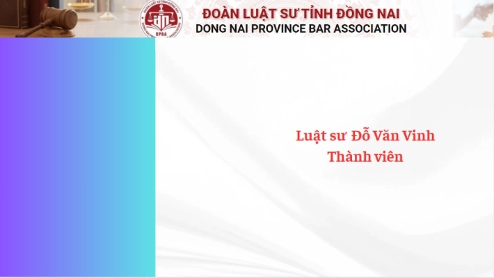 Luật sư  Đỗ Văn Vinh - Thành viên