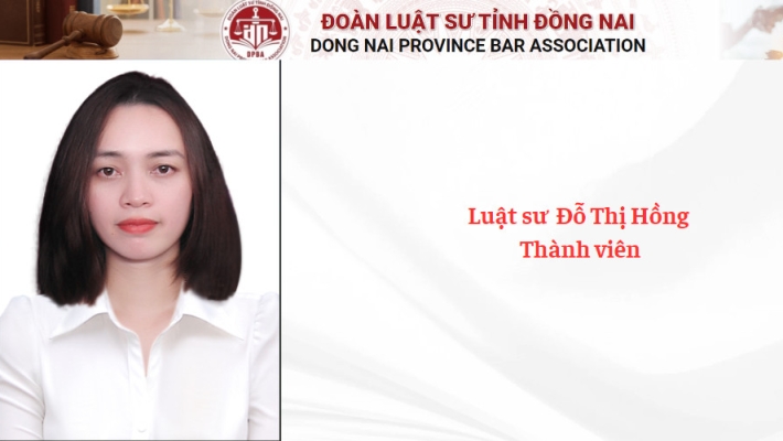 Luật sư  Đỗ Thị Hồng - Thành viên