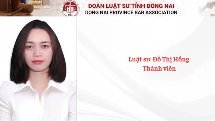 Luật sư  Đỗ Thị Hồng - Thành viên