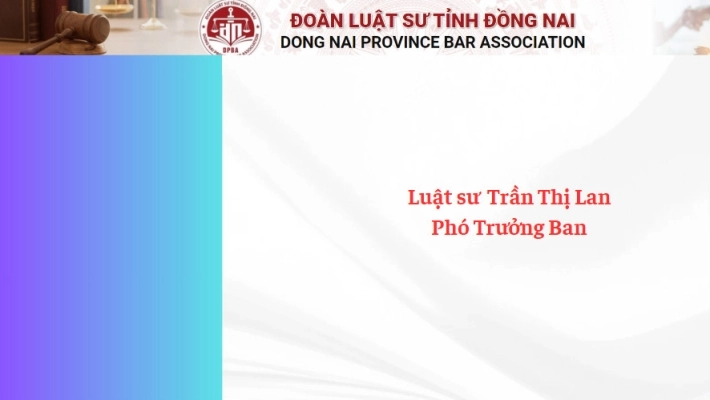 Luật sư  Trần Thị Lan - Phó Trưởng Ban