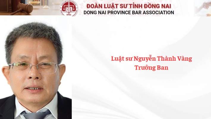 Luật sư Nguyễn Thành Vàng - Trưởng Ban