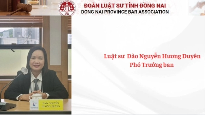 Luật sư  Đào Nguyễn Hương Duyên -  Phó Trưởng ban