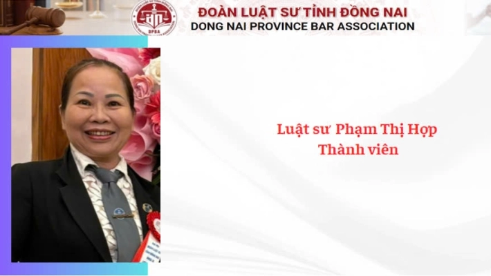 Luật sư  Phạm Thị Hợp - Thành viên