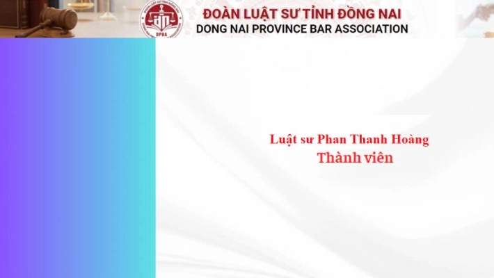 Luật sư Phan Thanh Hoàng - Thành viên
