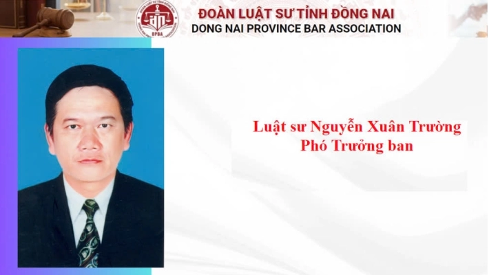 Luật sư Nguyễn Xuân Trường - Phó Trưởng Ban