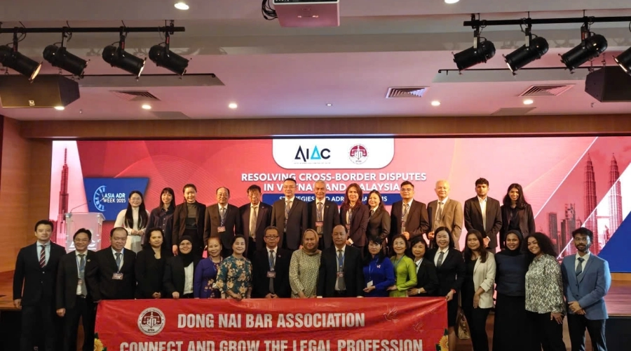 ĐOÀN LUẬT SƯ ĐỒNG NAI GIAO LƯU, KÝ KẾT HỢP TÁC VỚI HIỆP HỘI LUẬT SƯ MALAYSIA VÀ AIAC